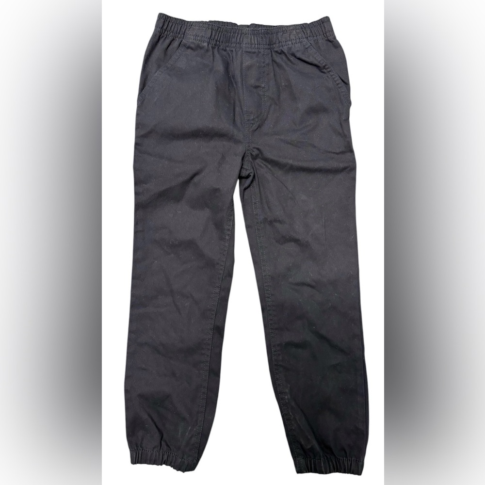 Cat Solid Black Joggers Kids Size 5 NWT